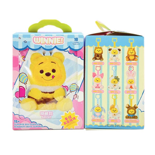 MINISO x Disney: Winnie The Pooh "Naughty Team" Series Plush Keychain Blind Box (1pc) Simple MINISO