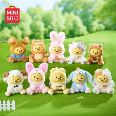 MINISO x Disney: Winnie The Pooh "Naughty Team" Series Plush Keychain Blind Box (1pc) Simple MINISO