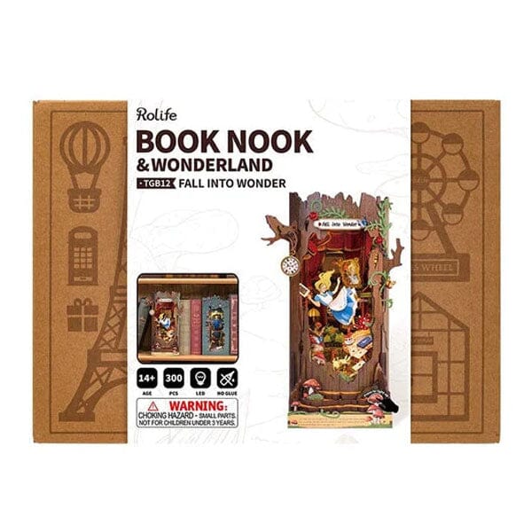 Rolife Book Nook & Wonderland LED Fall Into Wonder DIY Kit (300pc) Simple Rolife