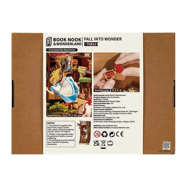 Rolife Book Nook & Wonderland LED Fall Into Wonder DIY Kit (300pc) Simple Rolife