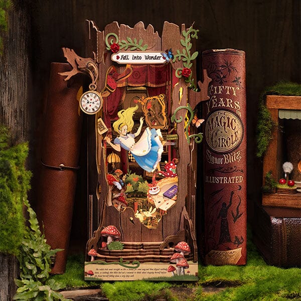 Rolife Book Nook & Wonderland LED Fall Into Wonder DIY Kit (300pc) Simple Rolife