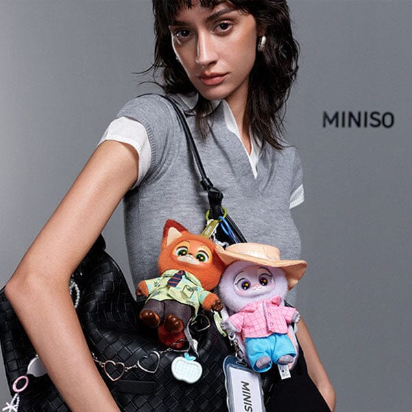 MINISO x Disney: Zootopia Series Plush Keychain Blind Box (1pc) Simple MINISO