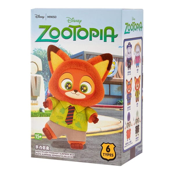 MINISO x Disney: Zootopia Series Plush Keychain Blind Box (1pc) Simple MINISO
