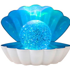LED Color-Changing Clam Shell Glitter Lamp - Ships End Of September Preorder Showcase