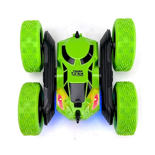 Tough Trax Whizzer | 4WD Remote Control Stunt Car w/ Headlights! Simple Showcase