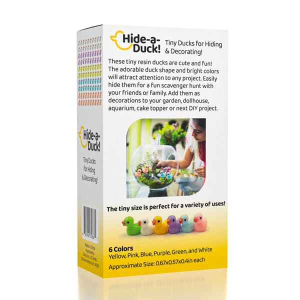 Hide-A-Duck (100pc) | Tiny Resin Ducks To Prank Your Friends With! | As Seen On Social Simple Showcase