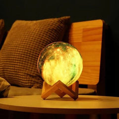 3D Touch Control Universe Moon Lamp Simple Showcase