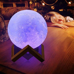 3D Touch Control Universe Moon Lamp Simple Showcase