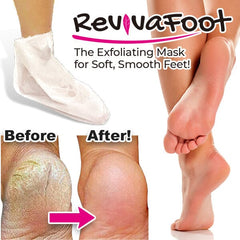 RevivaFoot Exfoliating Foot Peel Masks (2pk) | As Seen On Social! Simple Showcase