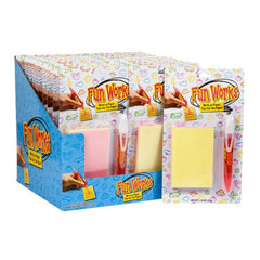 Fun Works Edible Paper Notepad w/ Candy Gel Pen | 24 Sheets Simple Showcase