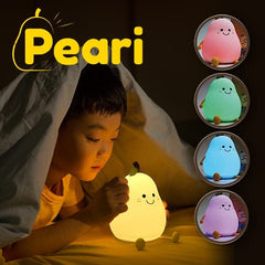 Peari: The Adorable Decorative Pear Night Light | 7 Color Modes Simple Showcase