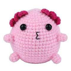 The LOOP Brigade: DIY Mini Crochet Plush Toy Complete Kit For Beginners - Lily the Axolotl Simple Exclusive 