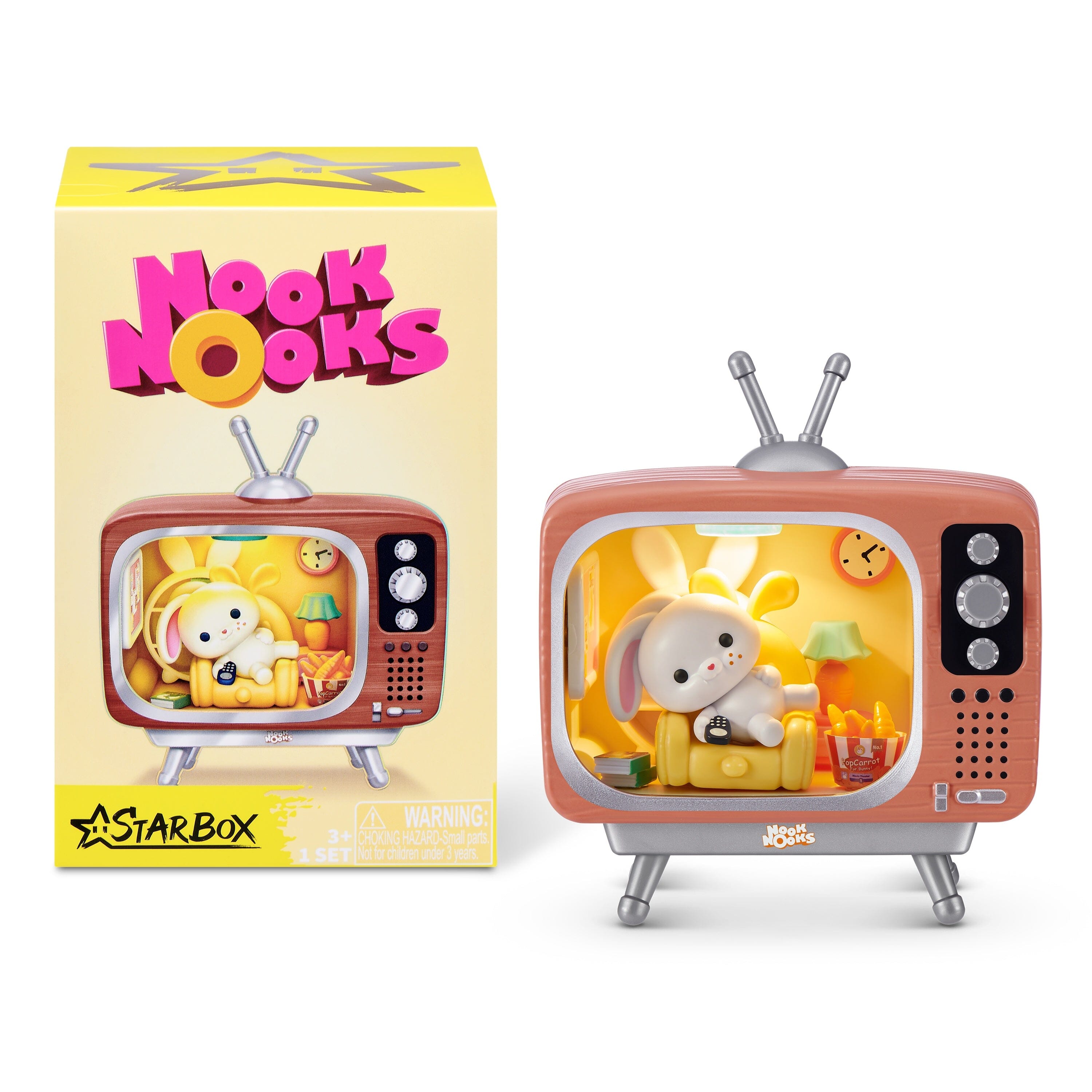 STARBOX Nook Nooks Series 1 Blind Box Collectible Mini Collectible Animal Figurines (1pc) Simple Star box 
