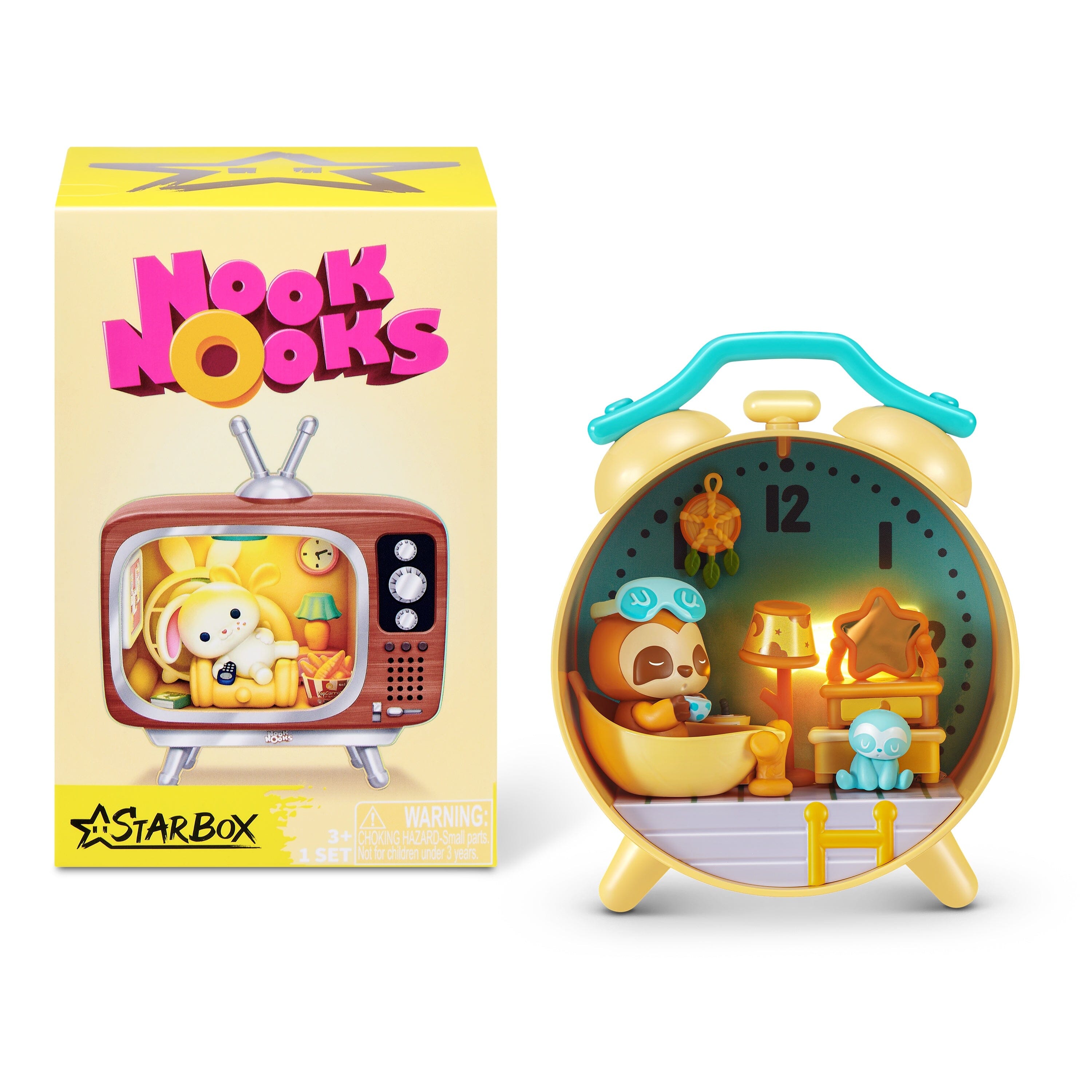 STARBOX Nook Nooks Series 1 Blind Box Collectible Mini Collectible Animal Figurines (1pc) Simple Star box 