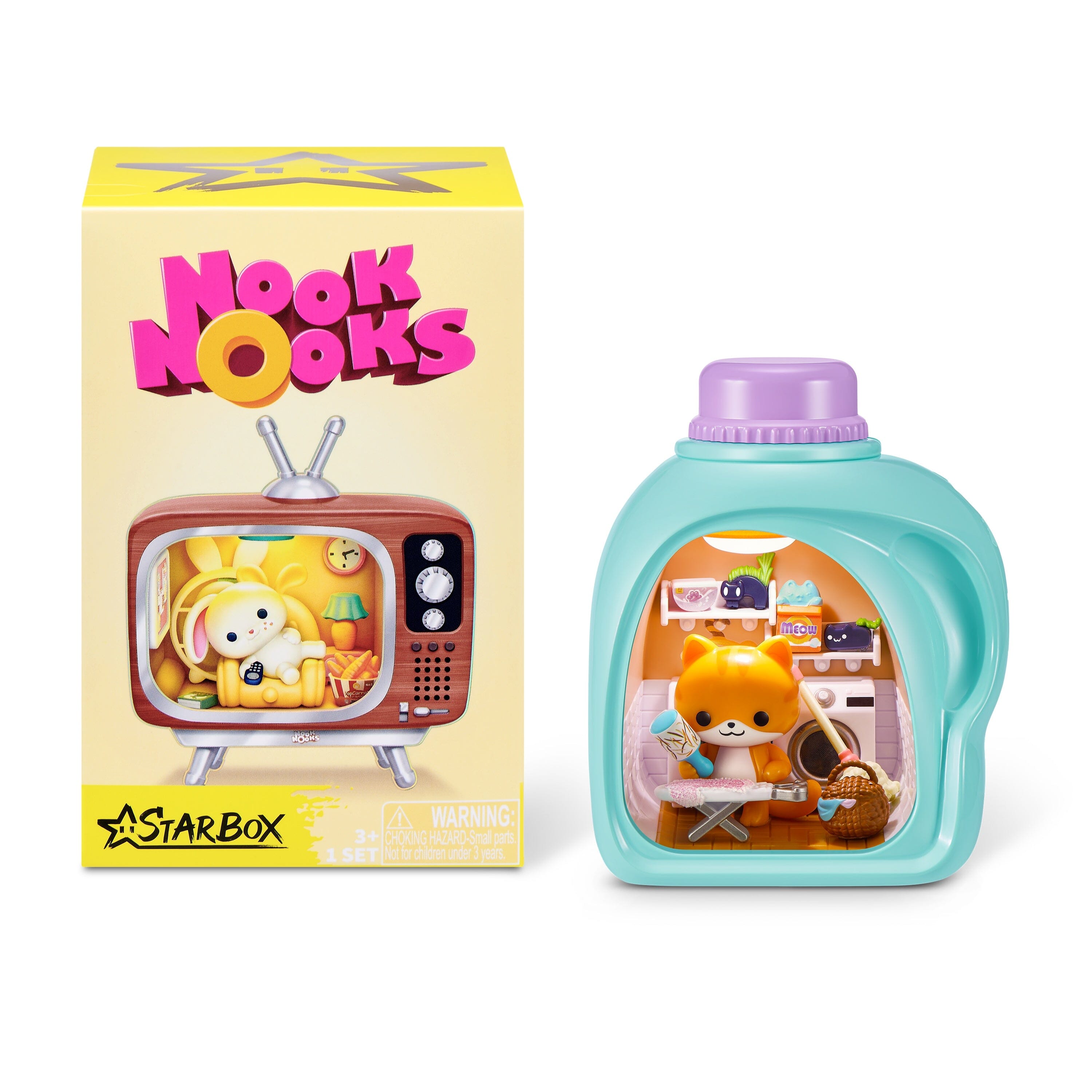 STARBOX Nook Nooks Series 1 Blind Box Collectible Mini Collectible Animal Figurines (1pc) Simple Star box 