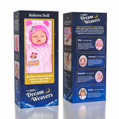 TrueHeart Treasures Dream Weavers Series 3 Weighted Reborn Lifelike Baby Dolls (4lbs) Baby Ella