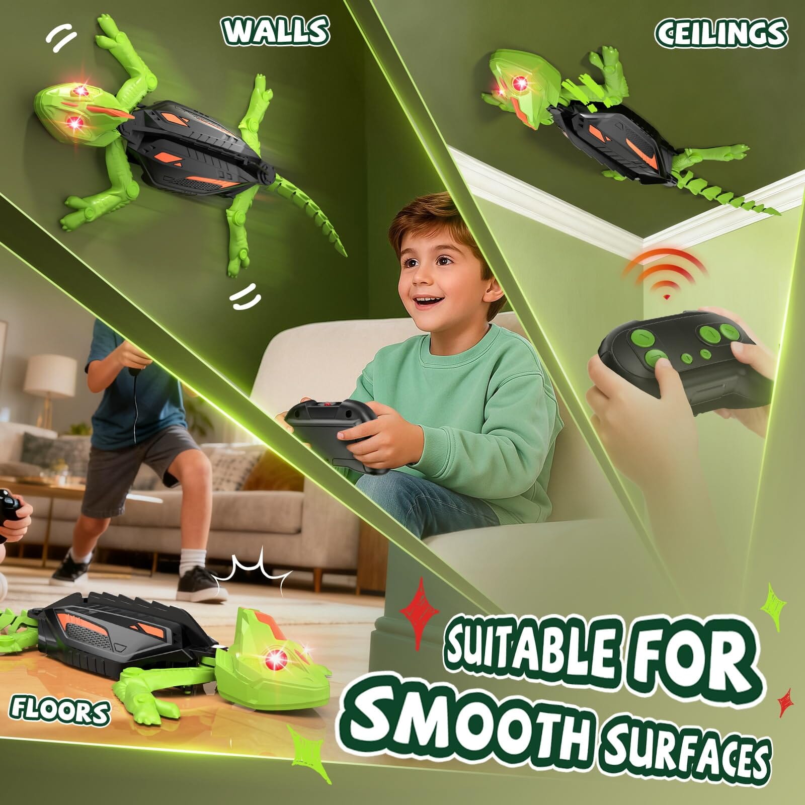 Tough Trax: Wall Climbing RC Geck-Oid Simple Tough Trax 