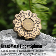 The Fiddzle: Metal Fidget Spinner Simple 3D Treasures 