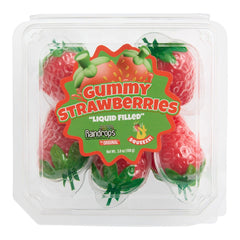 Raindrops Gummy: Liquid Filled Strawberries Gummy - 3.8oz Simple Raindrops 