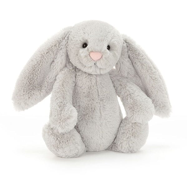 Jellycat: Bashful Silver Bunny Stuffed Animal - Medium Simple Jellycat 