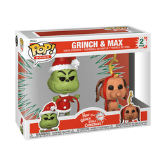 Funko Pop! Books: How The Grinch Stole Christmas - Grinch and Max (2-Pack) Simple Funko 