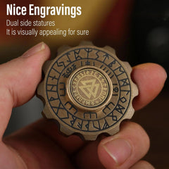 The Fiddzle: Metal Fidget Spinner Simple 3D Treasures 