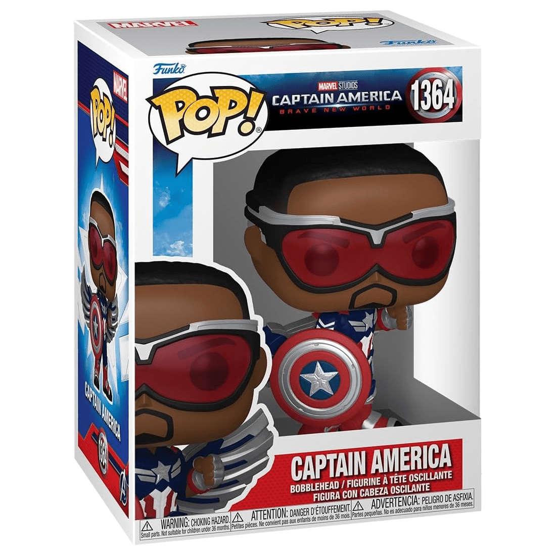 Funko Pop! Marvel: Brave New World – Captain America (Sam Wilson) Figure Simple Funko 