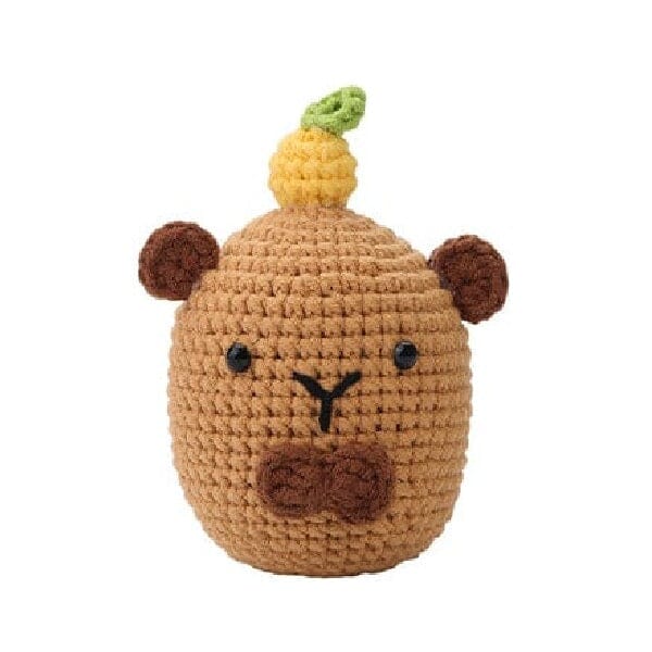 The LOOP Brigade: DIY Mini Crochet Plush Toy Complete Kit For Beginners - Oliver the Capybara Simple Exclusive 