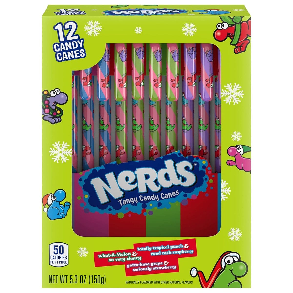 Nerds Candy Canes - 5.3oz Simple Nerds 