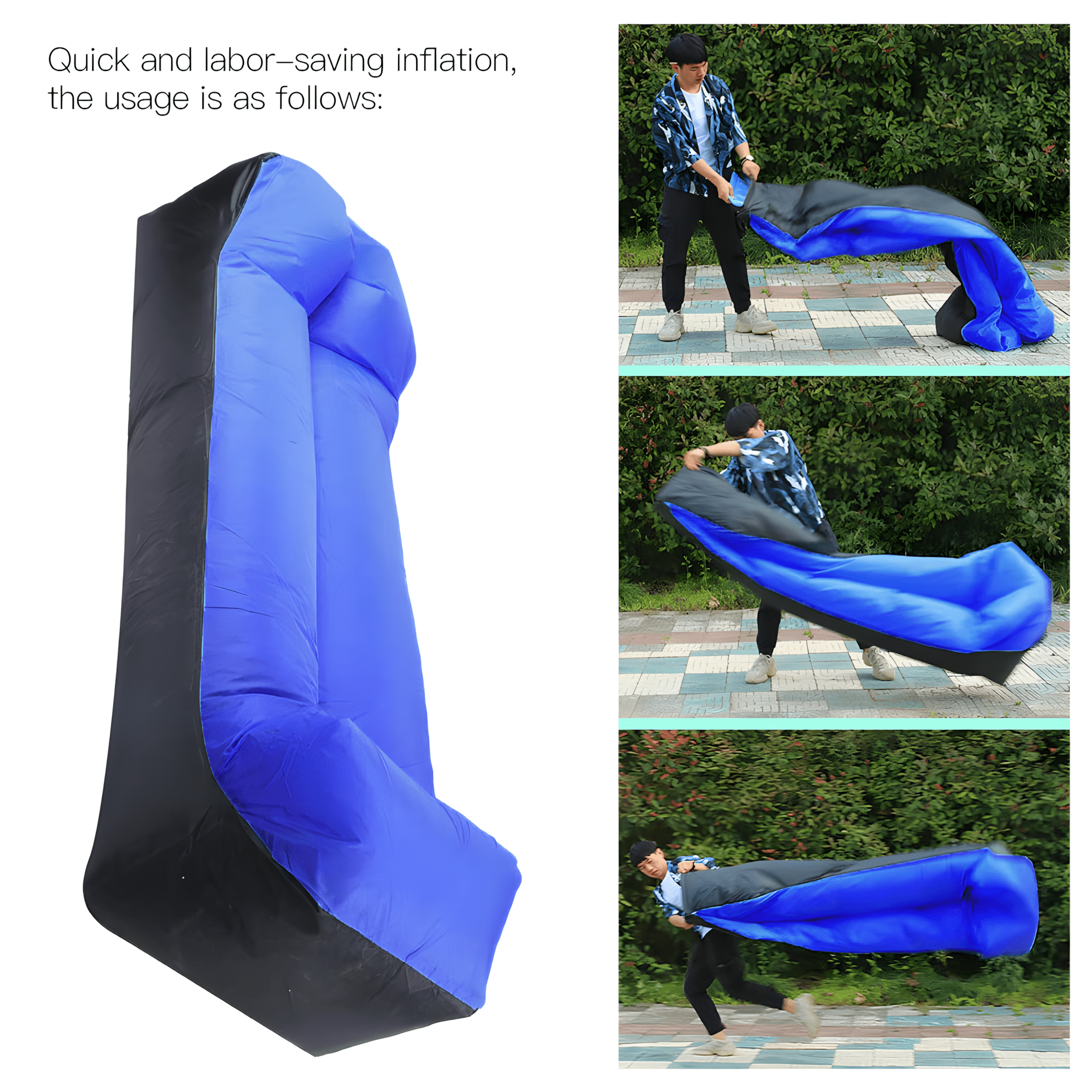 Air Puff 2.0: Inflatable Lounger Simple Showcase 
