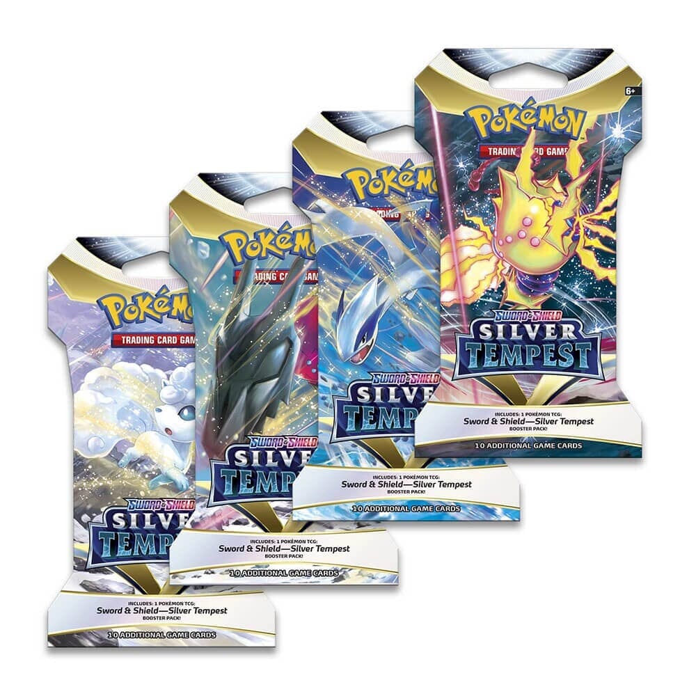 Pokémon TCG: Sword & Shield Silver Tempest Sleeved Booster Pack Simple Pokémon 