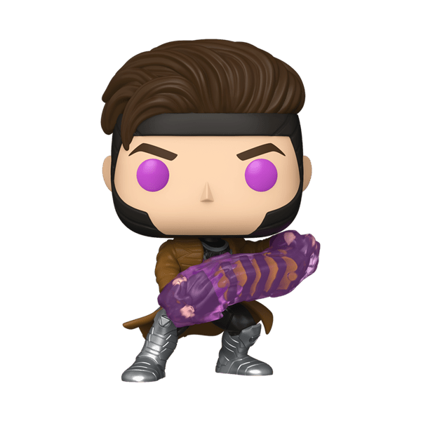 Funko Pop! Marvel: Deadpool 3 - Gambit with Charged Cards Simple Funko 