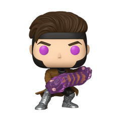 Funko Pop! Marvel: Deadpool 3 - Gambit with Charged Cards Simple Funko 