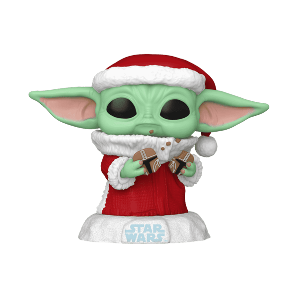 Funko Pop! Star Wars: Mandolorian - Grogu with Christmas Cookie Figure Simple Funko 