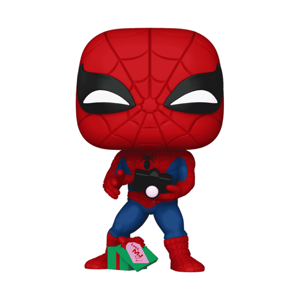 Funko Pop! Marvel: Holiday - Spider-Man with Open Gift Figure Simple Funko 