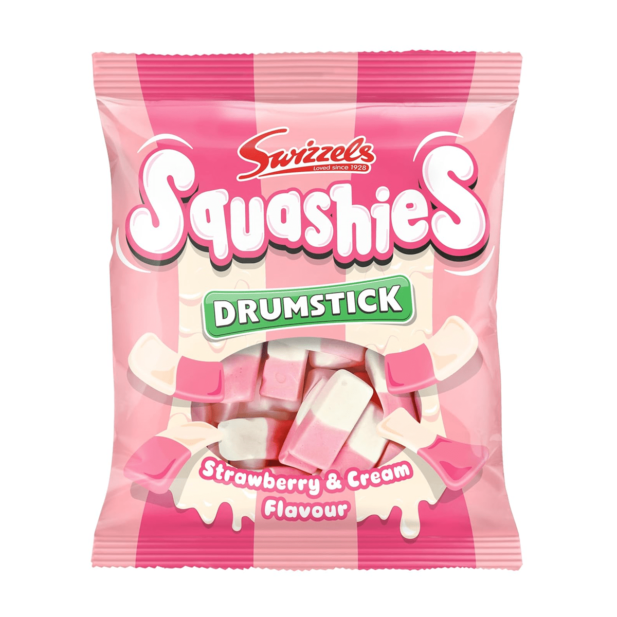 Swizzels Squashies Strawberry and Cream - 120g Imported From England Simple squa 