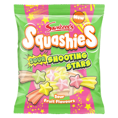 Swizzels Squashies Sour Shooting Stars - (100g) Imported From England Simple Squashies 