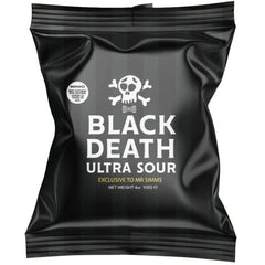 Mr. Simms Sweet Shoppe: Black Death Ultra Sour Hard Candy (Imported From England) Simple Mr. Simms 