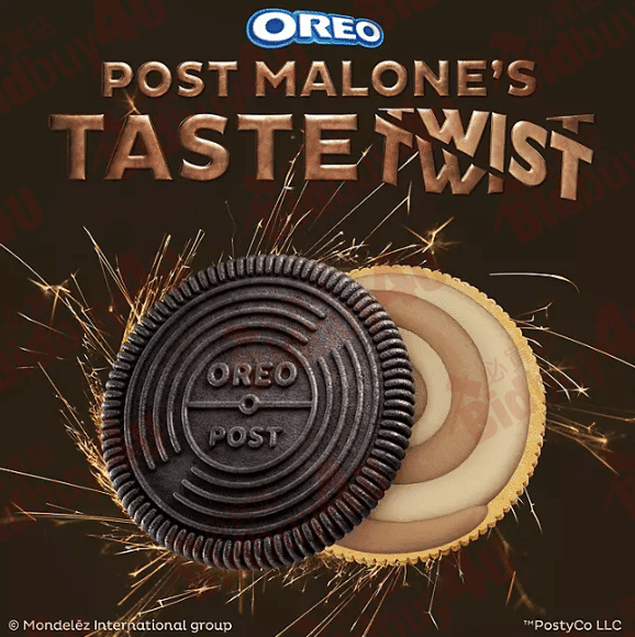 OREO Post Malone Double Stuffed Cookies 2pc Assorted Pack Simple OREO 