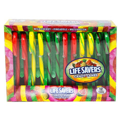 Life Savers Fruit Variety Candy Canes 12 Pieces - 5.3oz Simple Lifesavers 