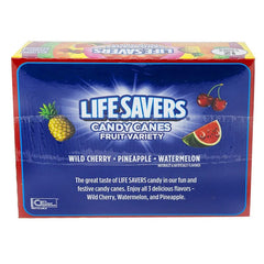 Life Savers Fruit Variety Candy Canes 12 Pieces - 5.3oz Simple Lifesavers 