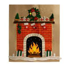 FunkyMantel - Felt Wall XMas Mantel 75" (190cm) Preorder magazineracksdirect 