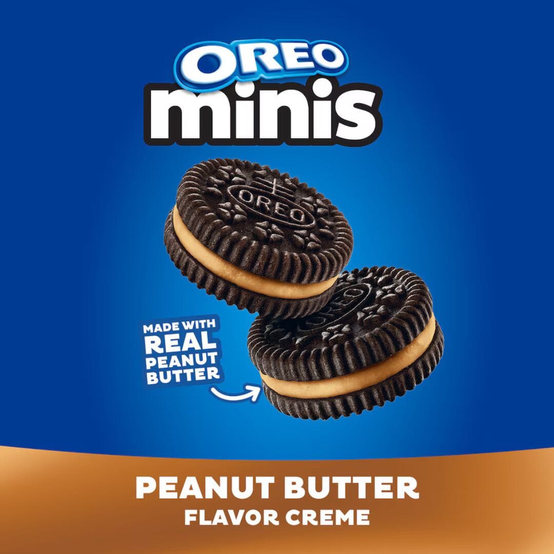Oreo Mini Peanut Butter Chocolate Sandwich Cookies, 3 oz Simple Oreo 