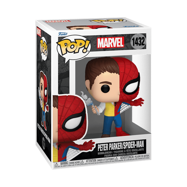 Funko Pop! Marvel: Split - Peter Parker/ Spider-Man Figure Simple Funko 