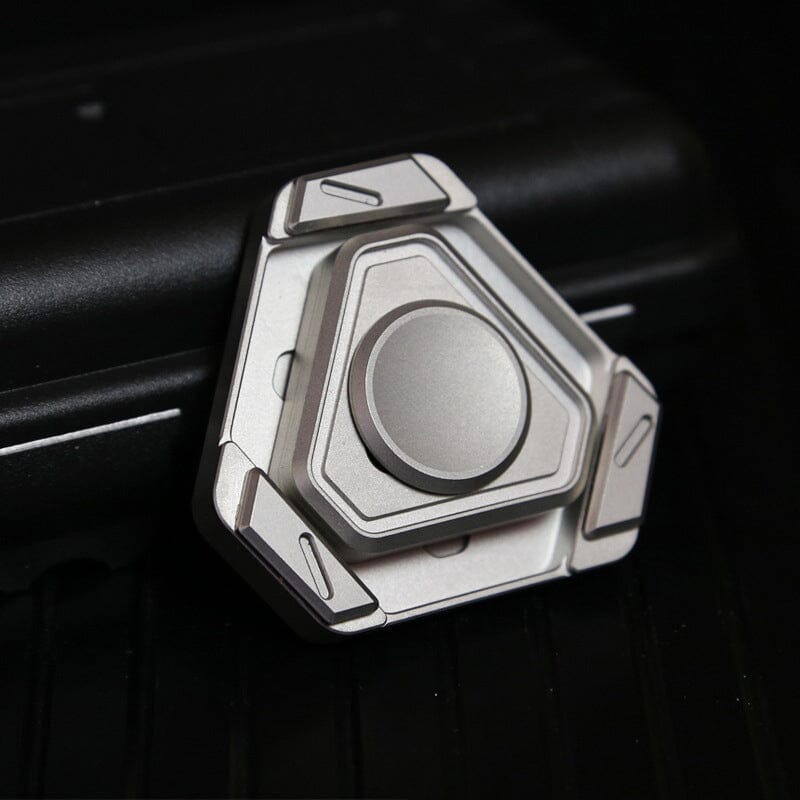 The Fiddzle: Metal Fidget Spinner Simple 3D Treasures 