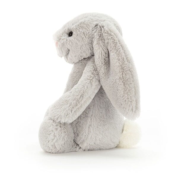 Jellycat: Bashful Silver Bunny Stuffed Animal - Medium Simple Jellycat 