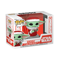 Funko Pop! Star Wars: Mandolorian - Grogu with Christmas Cookie Figure Simple Funko 