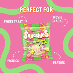 Swizzels Squashies Sour Shooting Stars - (100g) Imported From England Simple Squashies 