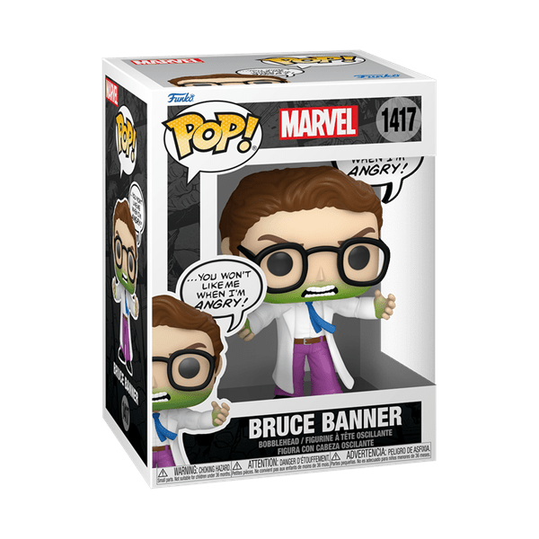 Funko Pop! Marvel: Bruce Banner (Don't Make Me Angry) Simple Funko 