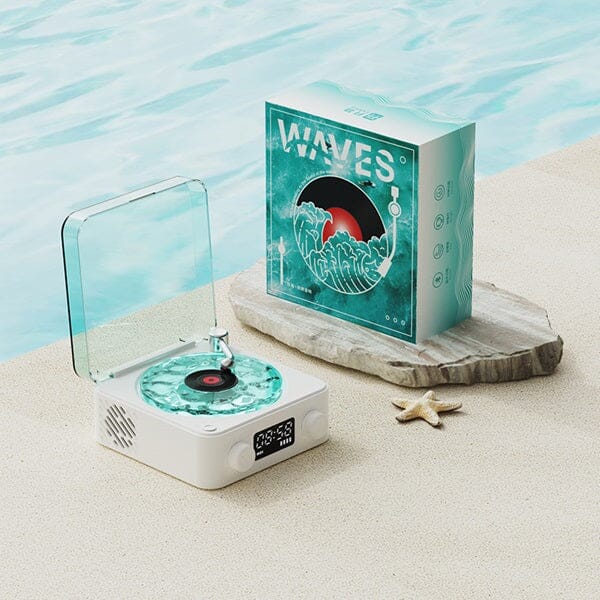 VibeWaves - Waves Speaker White Noise Lamp Projector Preorder magazineracksdirect 